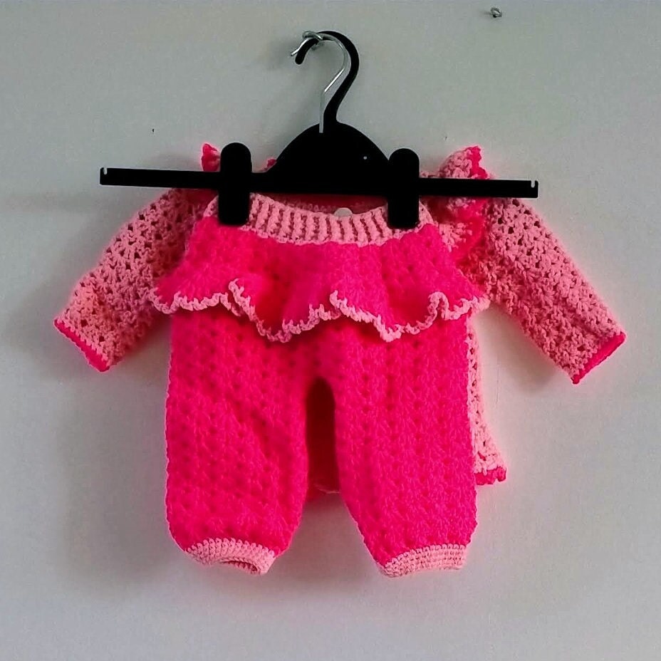 Handmade Baby Set - Cherry Blossom Pink