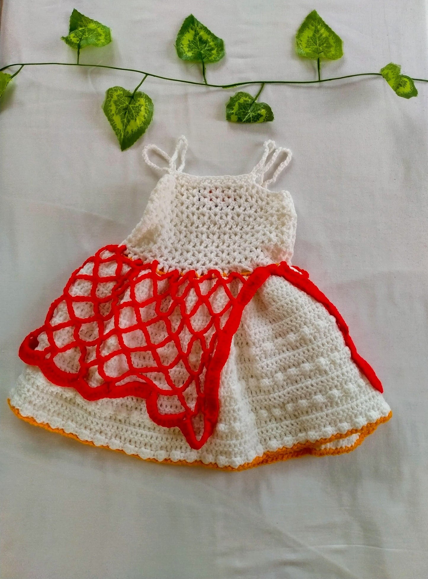 Handmade Scarlett knit Baby Dress