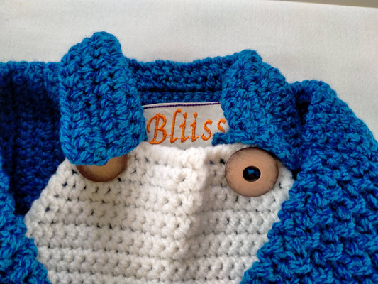 Handmade Baby Set - Cobalt Blue