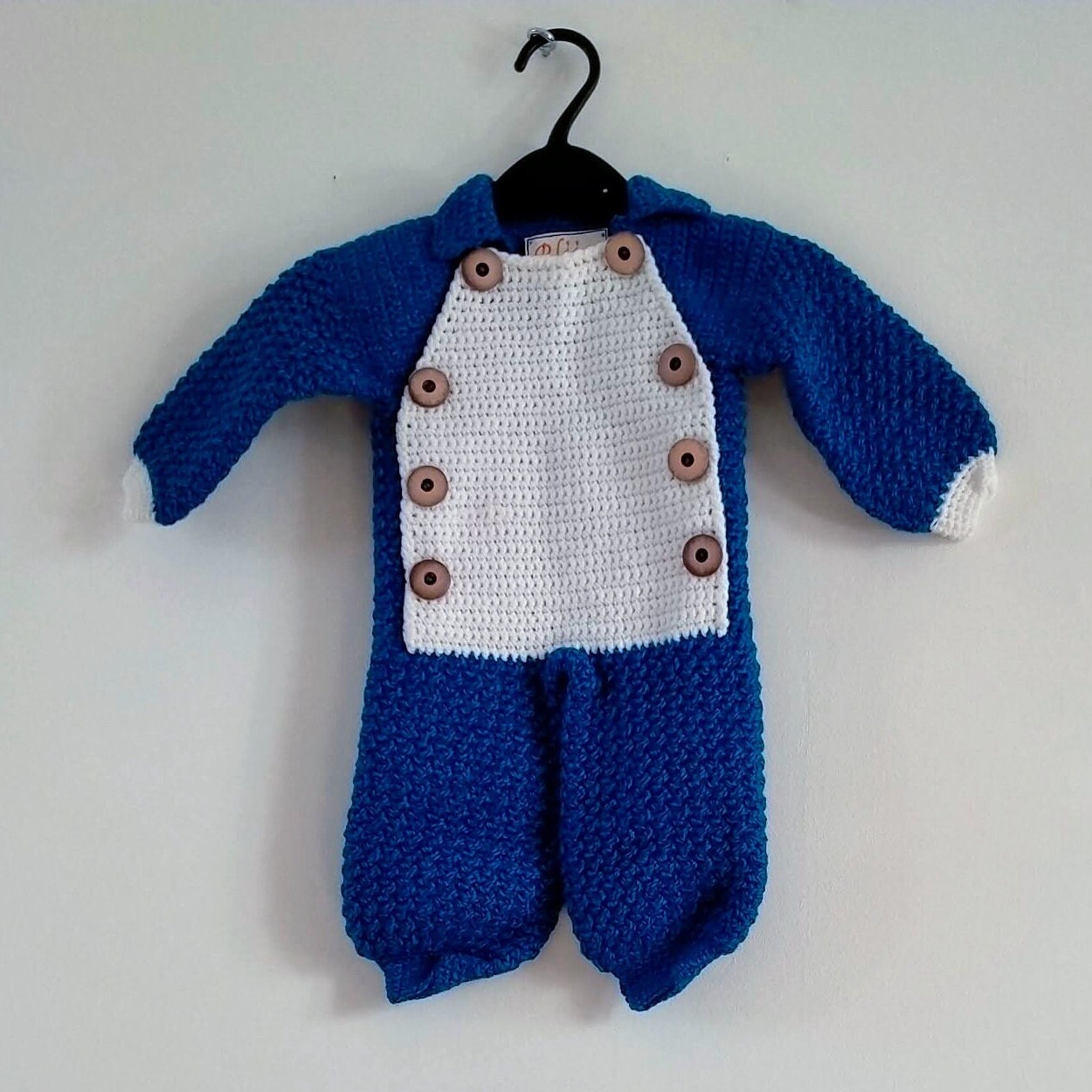 Handmade Baby Set - Cobalt Blue