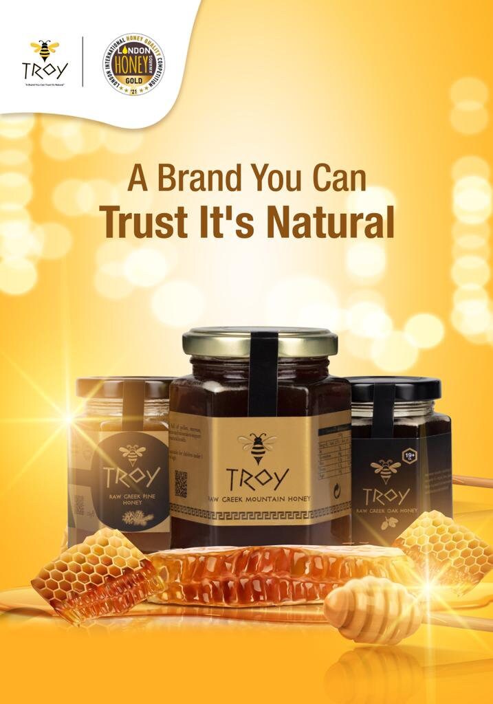 Troy Raw Greek Oak Honey